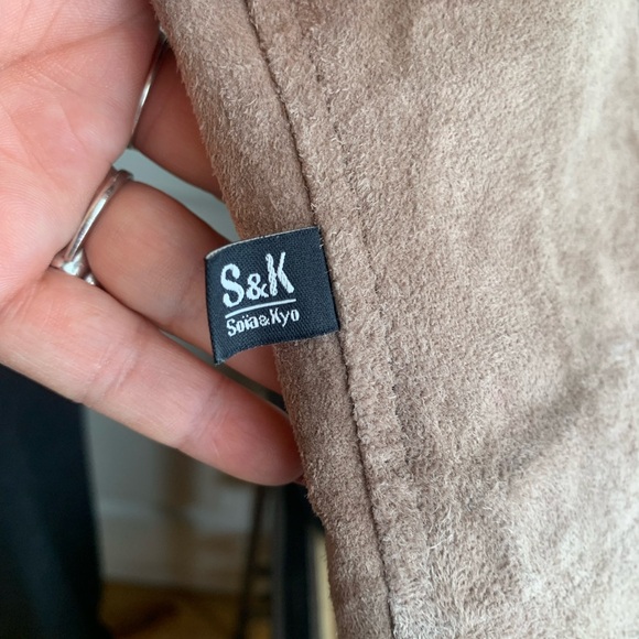 Soia & Kyo Leather /suede moto style Jacket - Picture 9 of 14